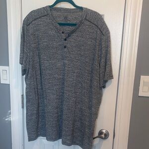 Rock & Republic Charcoal Short Sleeve Henley